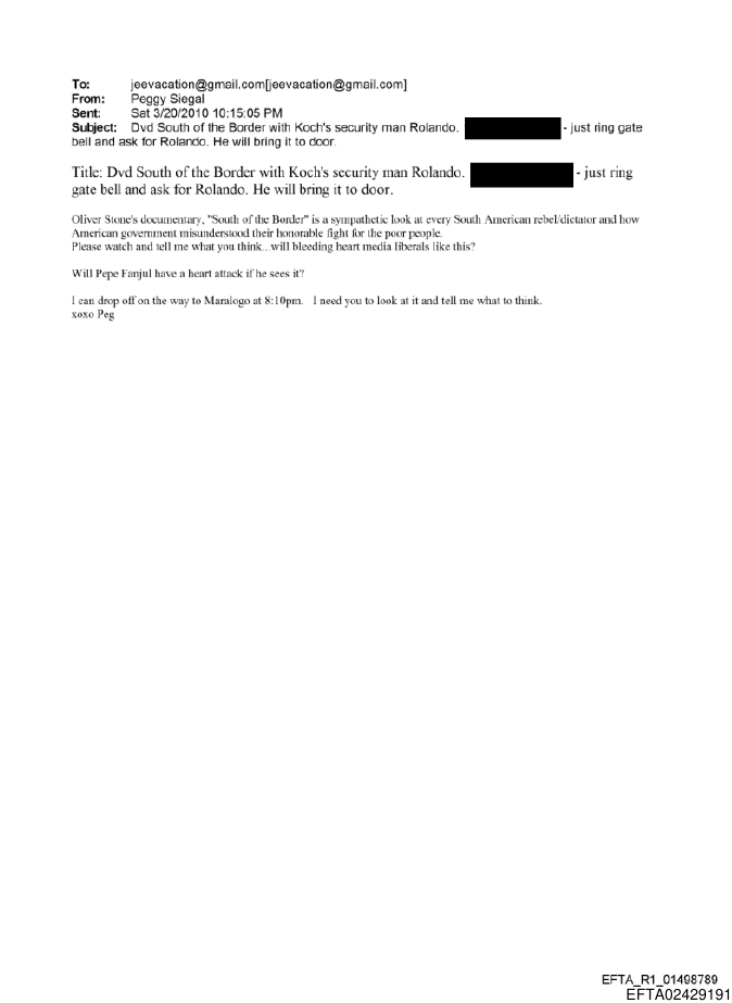Mar-a-Lago Email